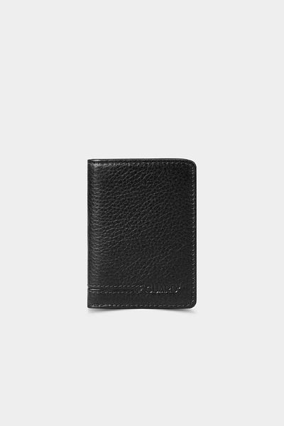 GUARD Dark Leather Extra Thin Black Leather Wallet Thin