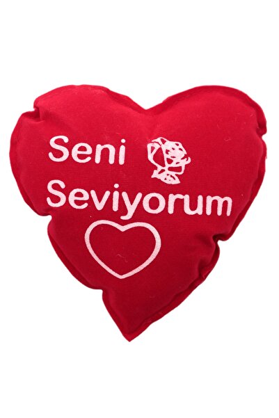 Lora Wedding Sevgililer Günü Için Özel 13cm Seni Seviyorum Yazılı Yastık