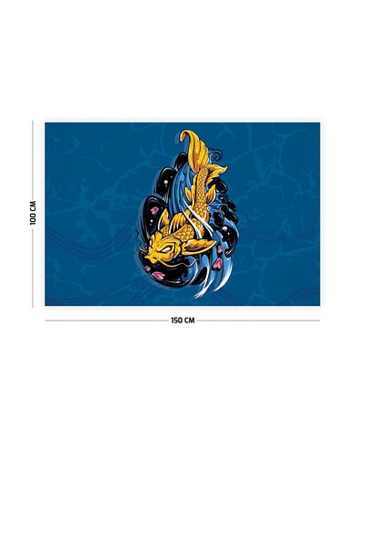 Vagonik Κάλυμμα τοίχου Ιαπωνικό Koi Fish 150 Χ 100 εκ