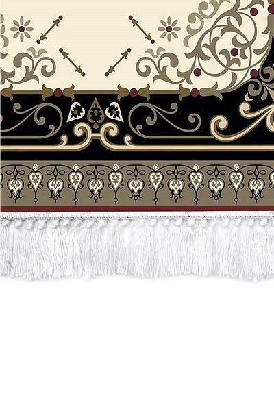 Alanur Home Ψηφιακό τυπωμένο χαλί προσευχής Silk 1019