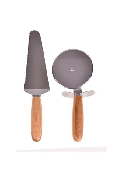 Bambum B0594 Maya Pizza Dilimleyici Servis Seti - Pizza Kesme Bıçağı