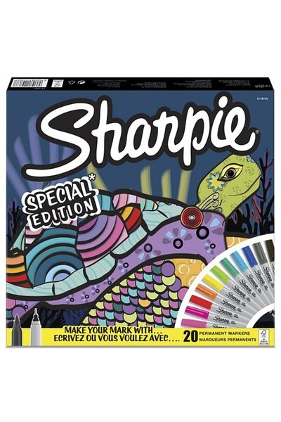 Sharpie 20-Piece Turtle Fine Permanent Marker Mixed Box