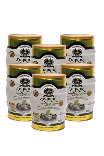 ZEYKUR ZEYTİNLERİ Zeykur Elmas Yağlı Salamura Zeytin 6 Kg