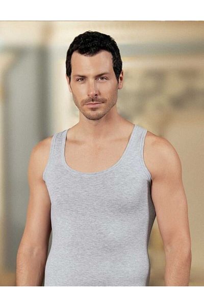 Şahinler Ανδρικό εσώρουχο 6 τεμαχίων γκρι - Lycra και Cross Back Me029