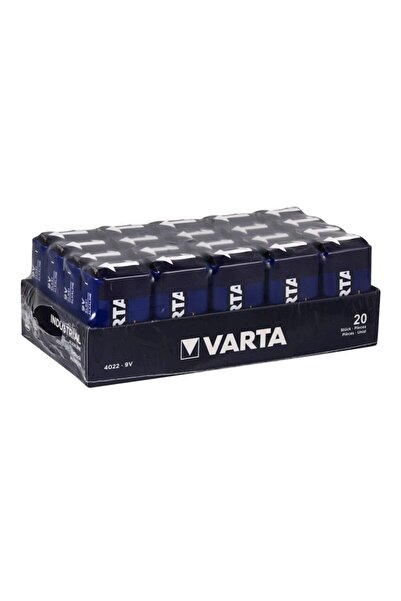 Varta 4022 Endüstriyel Alkalin 9v Pil 20'li