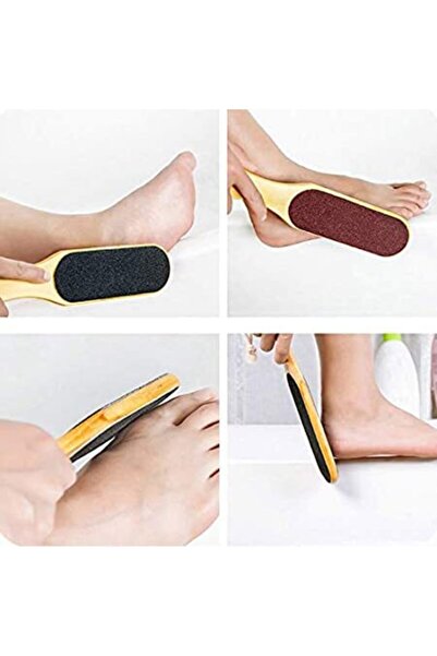 alpanya % 100 Doğal Ahşap Topuk Törpüsü Ayak Topuğu Nasır Önleyici Giderici T...