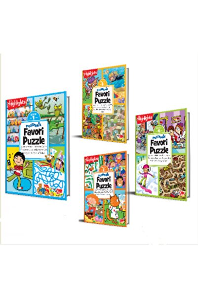 Dikkat Atölyesi Yayınları Highlights Puzzlemania Favori Puzzle 4'lü Set - Kol...