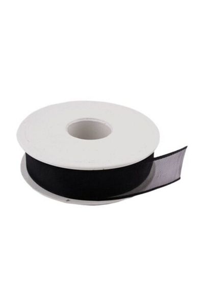 Aker Hediyelik Μαύρη Κορδέλα Σιφόν 2,5cm 25m Κορδέλα Μοντέλα