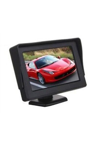AUDİOMAX 4.3 Inç Kızaklı Araç Monitör + Araç Geri Görüş Park Kamerası Md5