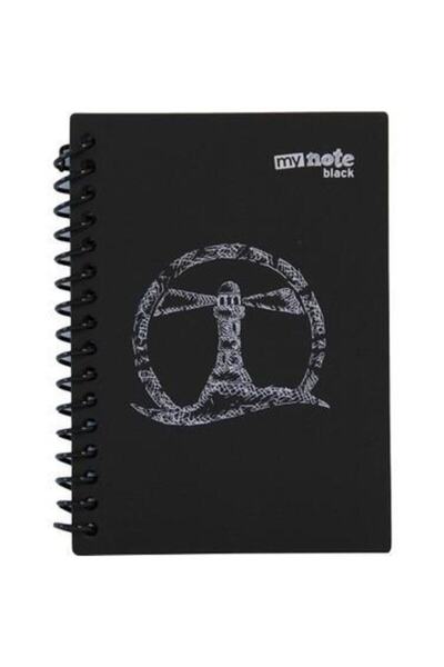 SİM دفتر أسود حلزوني 17*24