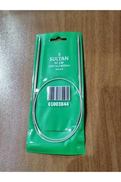 Sultan Çelik Misinalı Şiş 60cm No:3.5mm