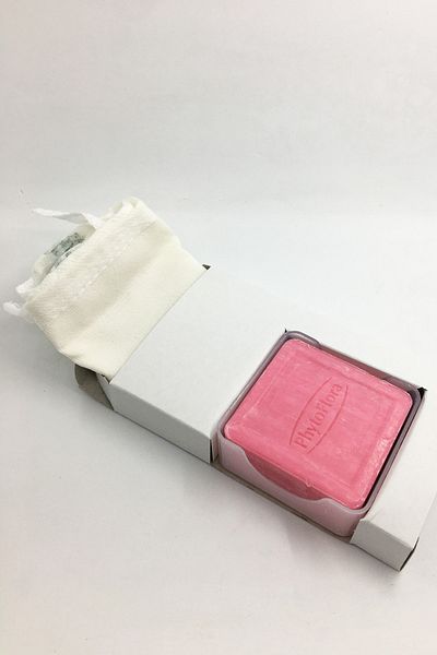 Phytoflora صابون روز ايسنس 125 جرام صابون عشبي طبيعي مع موزع صابون وحقيبة هدية