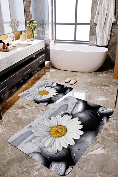 MEKTA HOME Set covorașe de baie din 2 piese Papatya Mktbp-0121 60x100/50x60