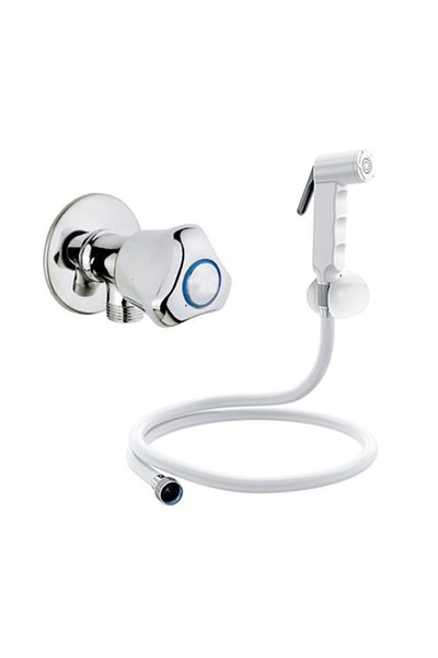 GMS Valtemo White Shattaf Hand Shower Vs8620, Bidet Tap Mk116