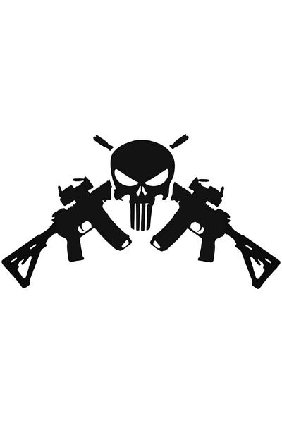 Universal Ar15 M4 Punisher 1846 Αυτοκόλλητο Αυτοκόλλητο Αυτοκόλλητο Τοίχου Αυτοκόλλητο Αυτοκόλλητο 20 εκ.