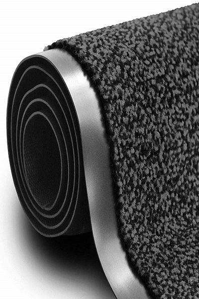AKSEREN Dehumidifier (with brush) Hygienic Door Mat Black - 60cmx90cm
