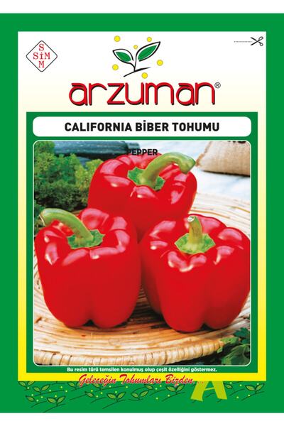 Arzuman Kaliforniya Biber Tohumu 5 Gram