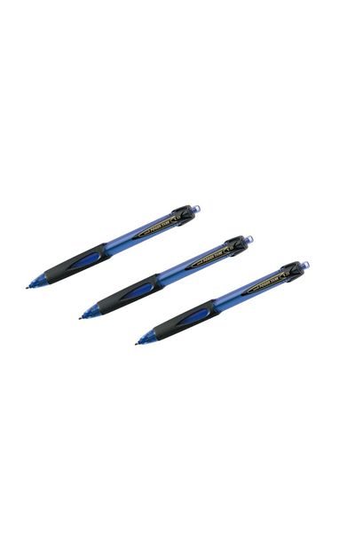 UNİ-BALL Sn-220 Power Tank Push Ballpoint Pen 1.0 (blue) 3 Pieces