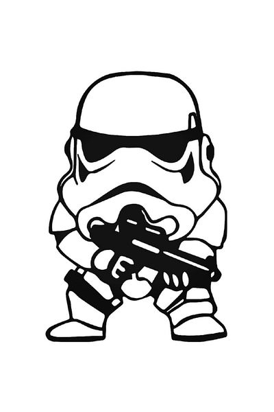 Universal Mini Clone Soldier Star Wars Αυτοκόλλητο Αυτοκόλλητο Αυτοκόλλητο Τοίχου Αυτοκόλλητο Αυτοκόλλητο Σπιτιού Διακοσμητικό Αυτοκόλλητο 20cm