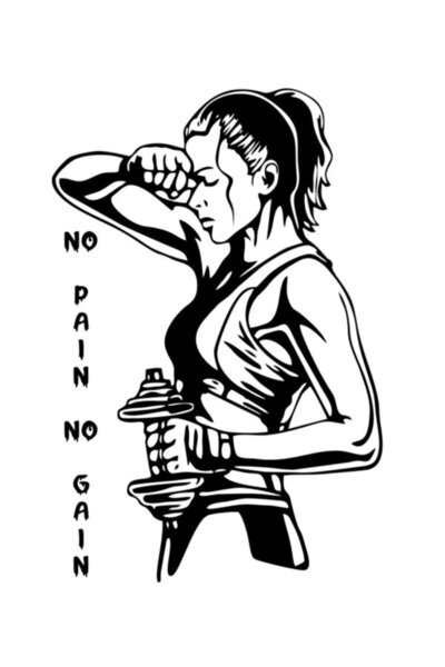 Melek Pazarı ملصق حائط أسود مقاس 60 × 40 سم - بدون ألم ولا ربح للياقة البدنية...