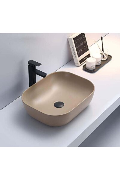 PUROSER Palazzo Bej Tezgah Üstü Çanak Lavabo