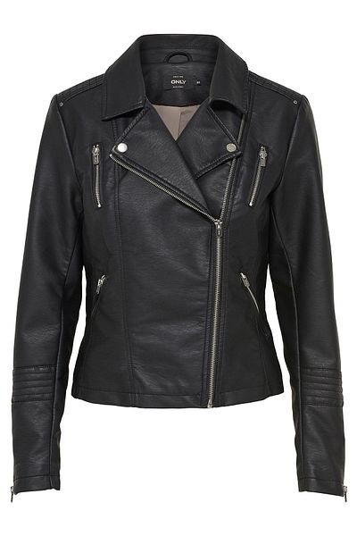 Only onlava faux leather biker otw noos shop