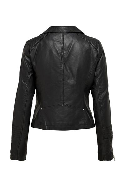 ONLY 15153079 Onlgemma haină din piele sintetică pentru motociclist Otw Noos pentru femei, neagră