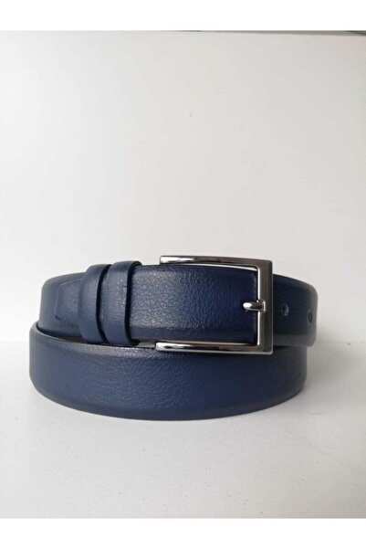 Tekin Saraciye حزام كلاسيكي باللون الأزرق الداكن