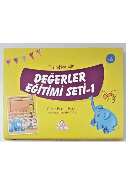 Nesil Çocuk Yayınları 1. Sınıflar Için Değerler Eğitimi 1.set (10 Kitap) Ömer...
