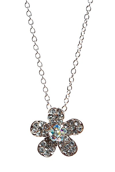 Rouge قلادة على شكل زهرة من حجر الزركون مولان