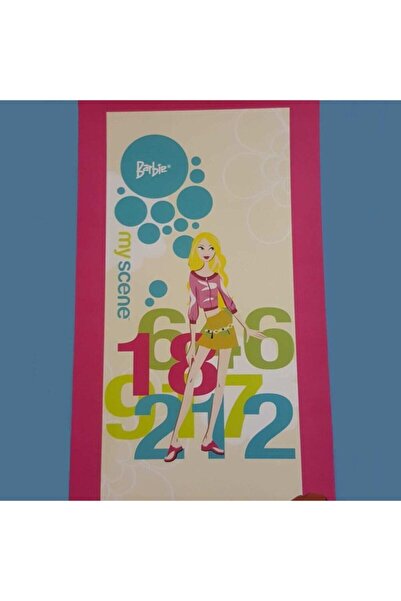 Özdilek منشفة الشاطئ المرخصة باللون الوردي من باربي