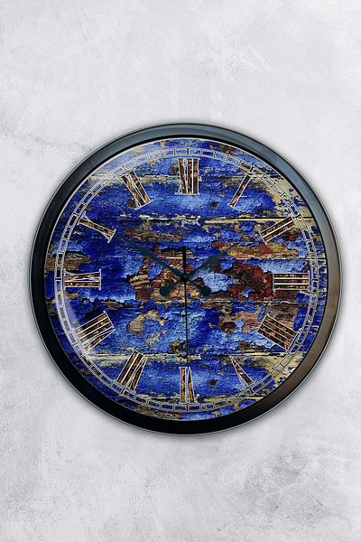 Kasva Concept Gift 40 cm Black Metal Antique Wall Clock