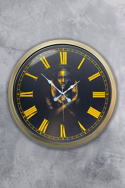 Kasva Concept Δώρο 40 εκ. Αντίκα Μεταλλικό Γυναικείο Ρολόι Τοίχου