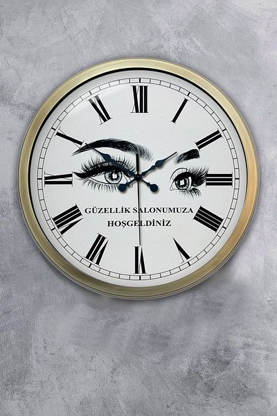 Kasva Concept Ρολόι τοίχου σαλονιού ομορφιάς αντίκα μεταλλικό 40 εκ