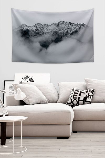 Vagonik Κάλυμμα τοίχου Grey Mist Mountain Landscape 150 Χ 100 εκ