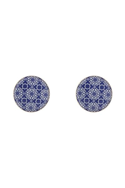 Porland Morocco Pattern Purple Flat Plate 20cm Set of 2