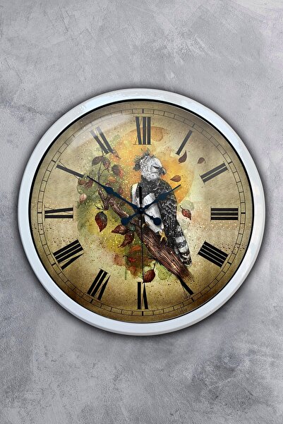 Platin Saat هدية ساعة حائط أمازون معدنية بيضاء مقاس 40 سم