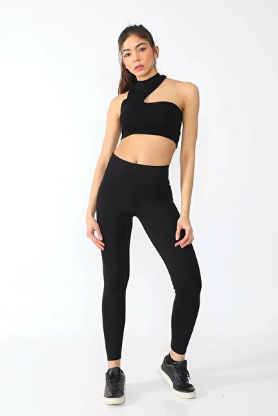 lovebox Жіночі чорні еластичні довгі легінси з високою талією, що підтягують ...