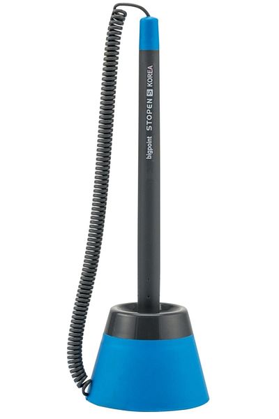 Bigpoint Blue Spiral Ballpoint Pen