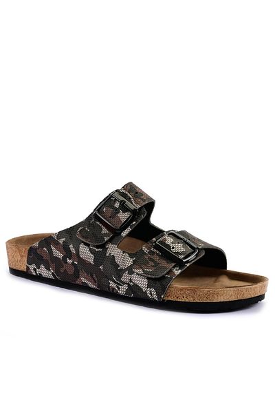 Slazenger Men's Black Camouflage Slippers