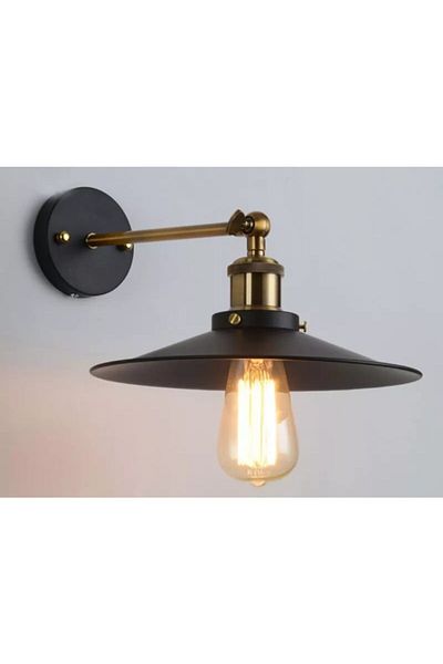 demet habek mylights Retro Rustic Articulated Sconce Wall Lamp Movable Headboard 22 Cm Width