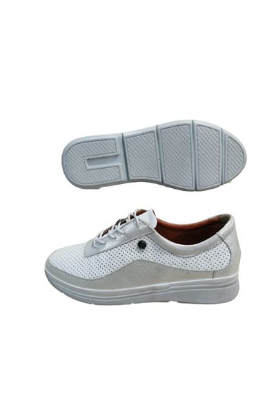 Pierre Cardin Pc46-10 Balerini eleganti din piele albă pentru femei