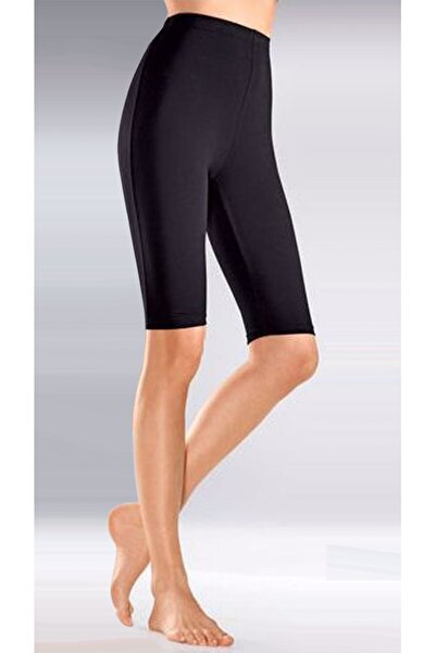 Nur Aka by Nurteks طماق قصيرة مريحة للصيف باللون الأسود