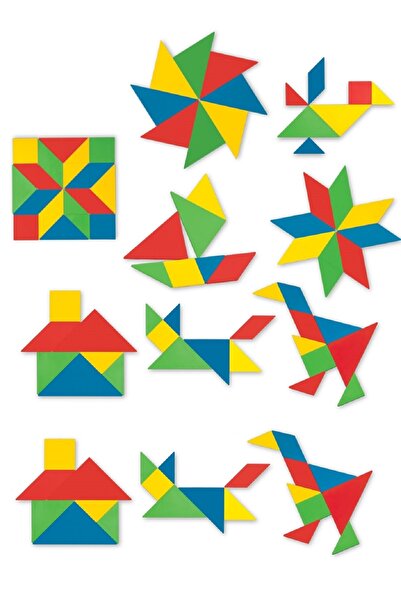 Oyuncakfabrikasi لعبة ذكاء تانجرام التعليمية المكونة من 28 قطعة