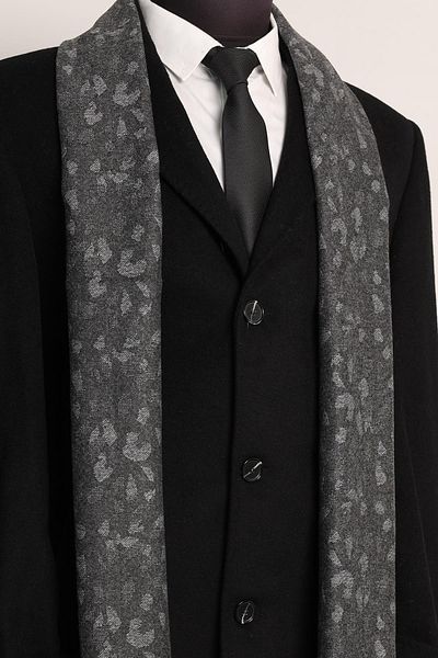 Esgue A.grey Patterned Scarf & Camisole
