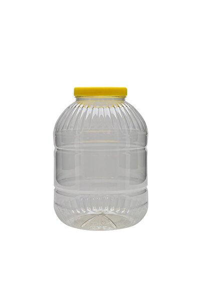 Webinay Home جرة مستديرة للحيوانات الأليفة سعة 8 لتر، وعاء زيت معجون الخل المخلل