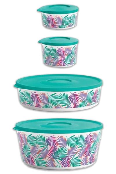 Tupperware Delüks Tropikal Saklama Ve Servis Seti - 4 Parça