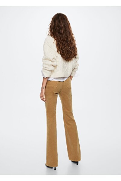 MANGO Woman Cepli Kadife Jean Pantolon