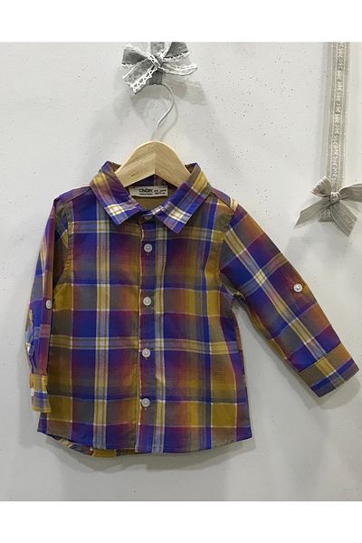 Çikoby Baby Boy Checkered Shirt