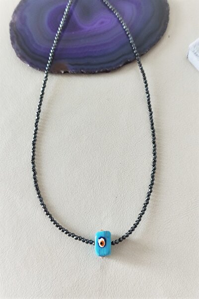 badeaccessories قلادة عين الشر من زجاج الهيماتيت المعتمد من مورانو